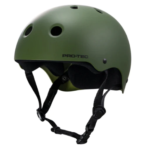 Pro-Tec Classic Skate Helmet - Matte Olive - Image 2