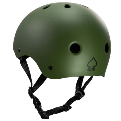 Pro-Tec Classic Skate Helmet - Matte Olive - Image 4