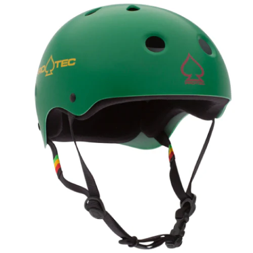 Pro-Tec Classic Skate Helmet - Matte Rasta Green