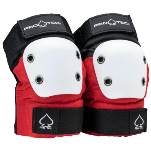 Pro-Tec Jr. Street Open Back Pad Set - Red/White/Black - Image 4