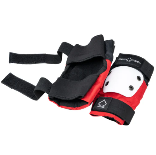 Pro-Tec Jr. Street Open Back Pad Set - Red/White/Black - Image 5