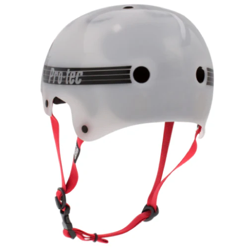 Pro-Tec Old School Skate Bucky Lasek Skate Helmet - Translucent White - Image 2
