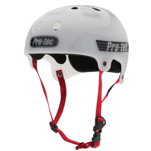 Pro-Tec Old School Skate Bucky Lasek Skate Helmet - Translucent White - Image 3