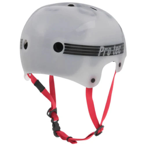 Pro-Tec Old School Skate Bucky Lasek Skate Helmet - Translucent White - Image 4