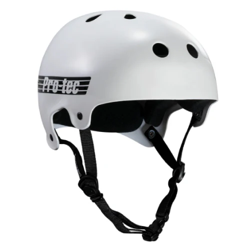 Pro-Tec Old School Skate Helmet - Gloss White