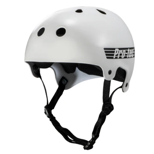 Pro-Tec Old School Skate Helmet - Gloss White - Image 3