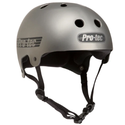 Pro-Tec Old School Skate Helmet - Matte Metallic Gunmetal