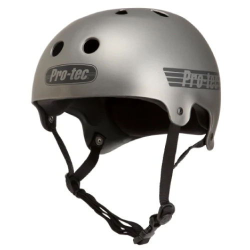 Pro-Tec Old School Skate Helmet - Matte Metallic Gunmetal - Image 3