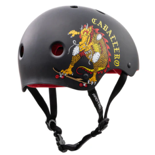 Pro-Tec Steve Caballero Classic Skate Helmet - Black/Cab Dragon