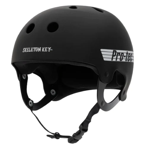 Pro-Tec X Skeleton Key Old School Skate Helmet - Black Skeleton Key - Image 3