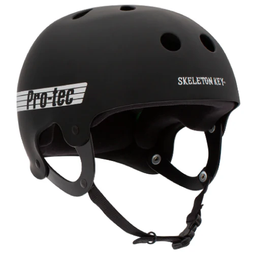 Pro-Tec X Skeleton Key Old School Skate Helmet - Black Skeleton Key - Image 4
