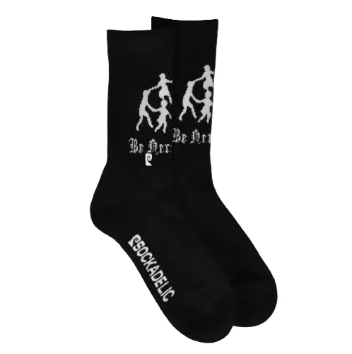Psockadelic Be Here Now Socks Black - Image 3