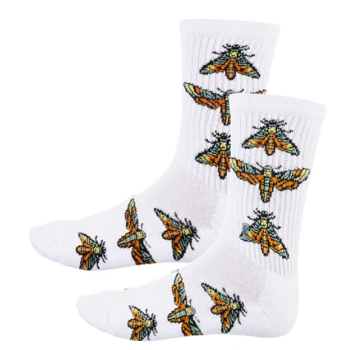 Psockadelic Death Moth Crew Socks - Image 3