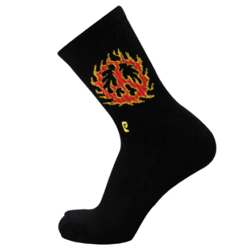 Psockadelic Flame Peace Crew Socks