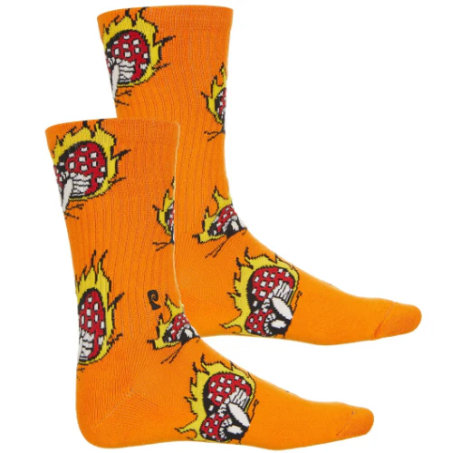 Psockadelic Flame Shroom Crew Socks - Image 2