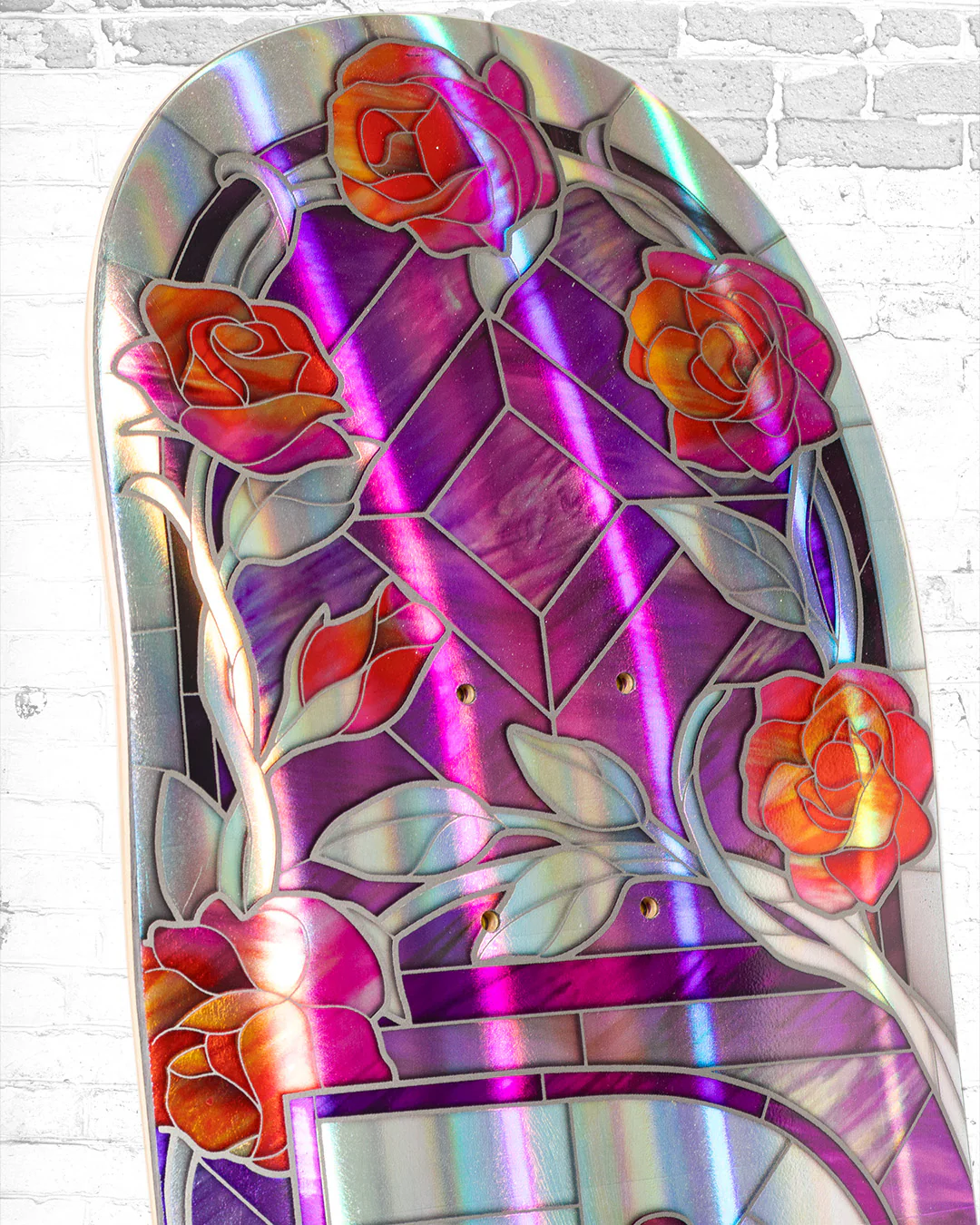 Real X HUF Cathedral Holographic Skateboard Deck 8.25" - Image 4