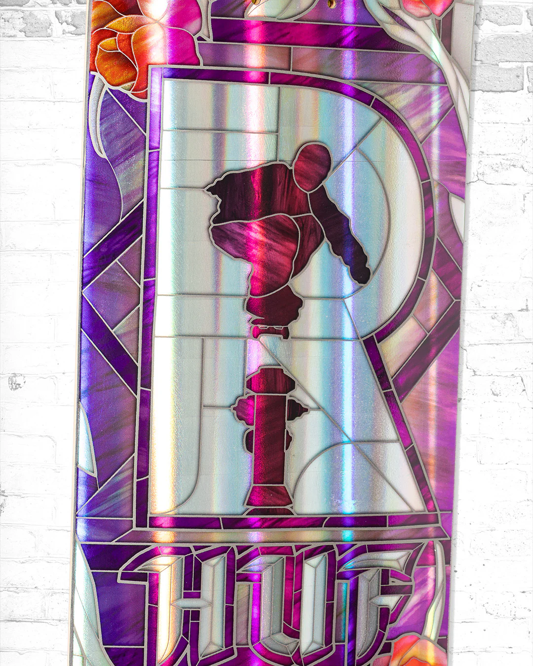 Real X HUF Cathedral Holographic Skateboard Deck 8.25" - Image 5