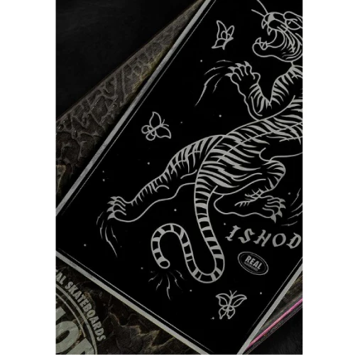 Real Ishod Wair LIMITED Skate Shop Day Catscratch Twin Tail Skateboard Deck Blacked Out 8.3" - Image 3