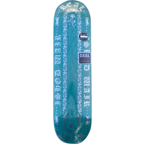 Real Ishod Wair Linked Twin Tail Skateboard Deck Teal 8.25"