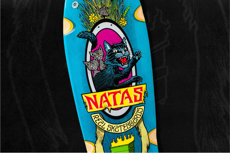 Real Natas Kaupas X Todd Francis SSD25 Panther Skateboard Deck 10.891" - Image 2