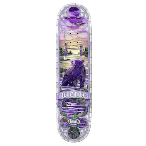 Real Nicole Hause Cathedral Skateboard Deck Full Shape 8.25"