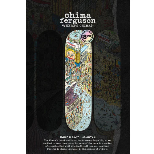 Real Where's Chima Skateboard Deck 8.28" - Image 4