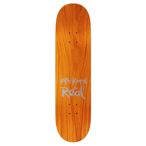 Real X Natas Kaupas Team Oval Skateboard Deck Green 8.5" - Image 2