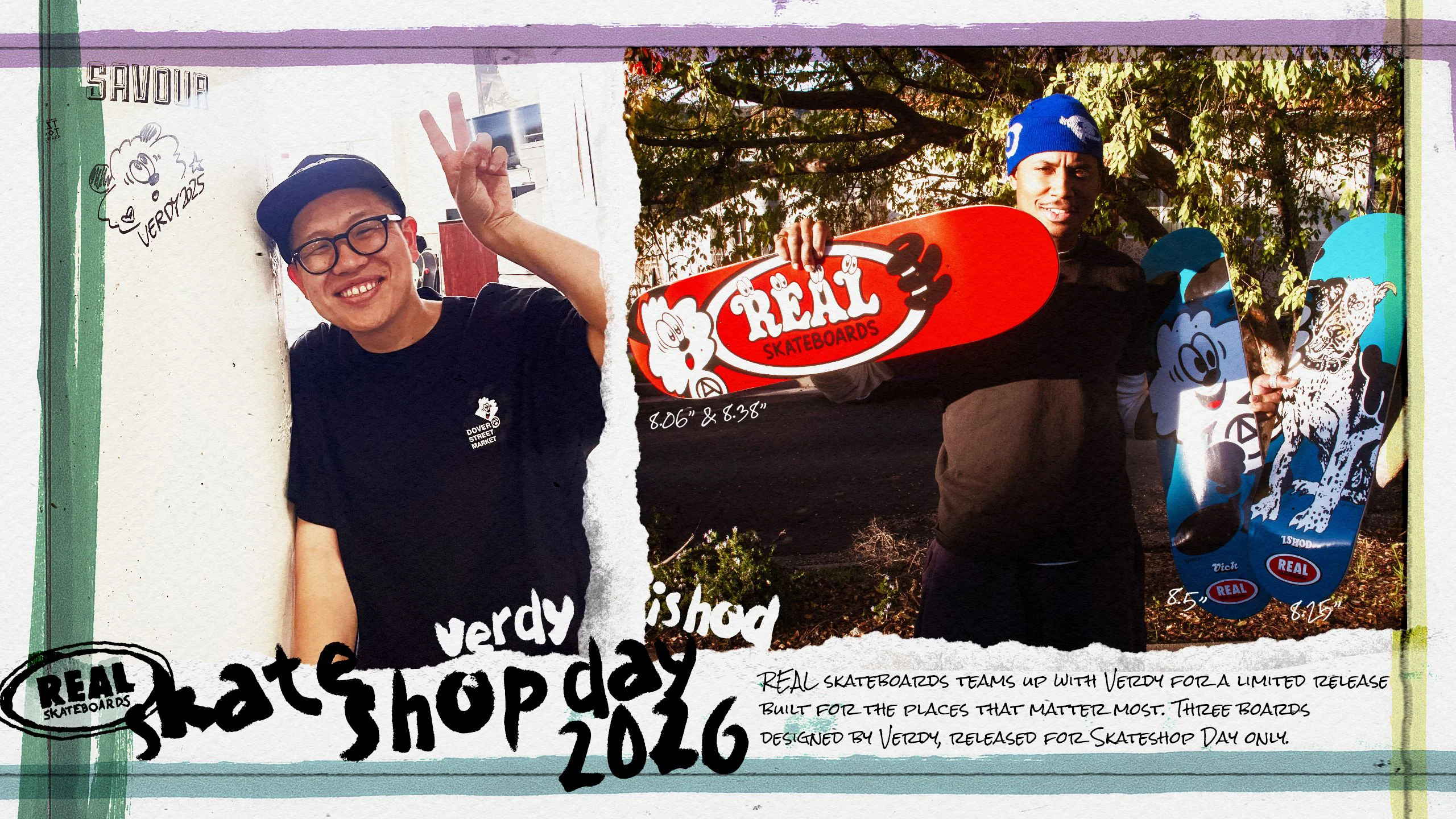Real X Verdy Ishod SSD26 Skateboard Deck 8.25" - Image 11