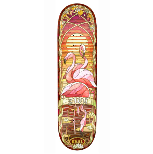 Real Zion Wright Cathedral Flamingo Skateboard Deck 8.28"