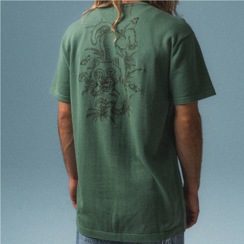 Rip N Dip Crouching Nerm Knit Tee - Forest - Image 4