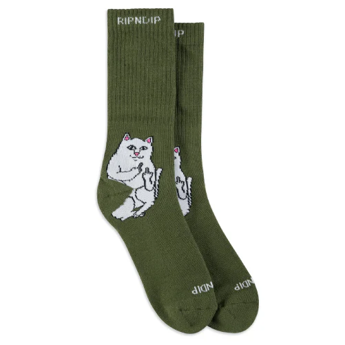 Rip N Dip Lord Nermal Crew Socks - Dark Hunter
