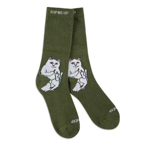 Rip N Dip Lord Nermal Crew Socks - Dark Hunter - Image 2