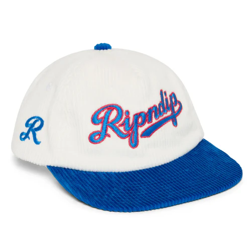 Rip N Dip Los RipNDip Corduroy Snapback Hat - White/Blue
