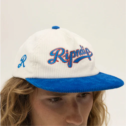 Rip N Dip Los RipNDip Corduroy Snapback Hat - White/Blue - Image 2