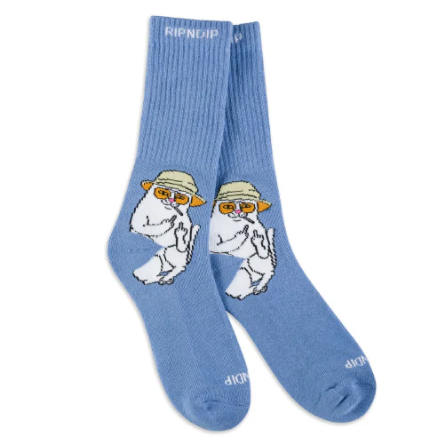 Rip N Dip Nermal S Thompson Crew Socks - Slate - Image 2
