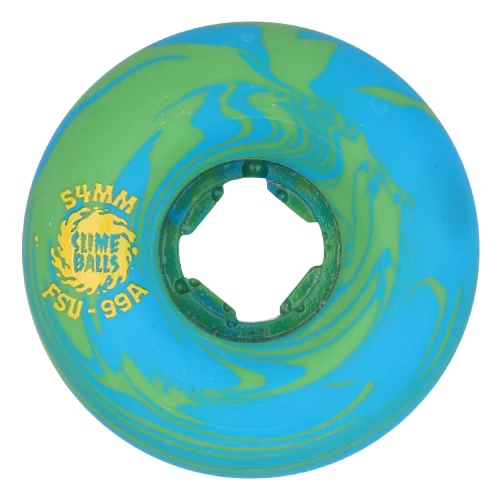 Santa Cruz Chubbies Slime Balls Greyson Fletcher Skateboard Wheels 54MM 99A - Image 2