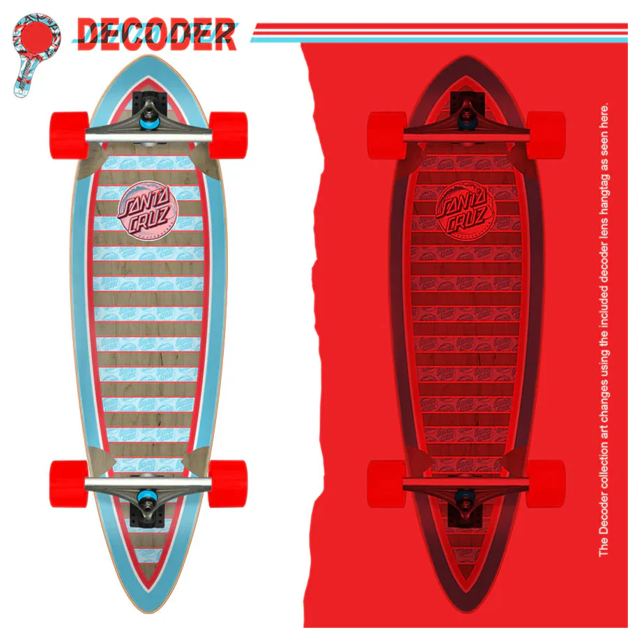Santa Cruz Decoder Wave Pintail Cruiser Complete 33.0" - Image 3