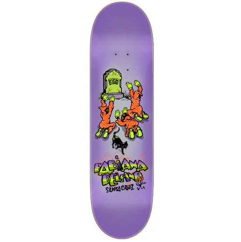 Santa Cruz Delfino Ego FeelBase Skateboard Deck Prismatic 8.25"