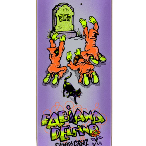 Santa Cruz Delfino Ego FeelBase Skateboard Deck Prismatic 8.25" - Image 2