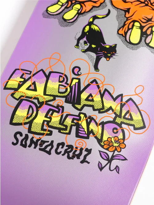Santa Cruz Delfino Ego FeelBase Skateboard Deck Prismatic 8.25" - Image 4