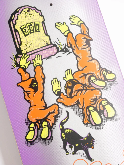 Santa Cruz Delfino Ego FeelBase Skateboard Deck Prismatic 8.25" - Image 5