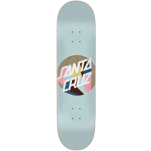 Santa Cruz Delta Dot Skateboard Deck Light Blue 8.125"