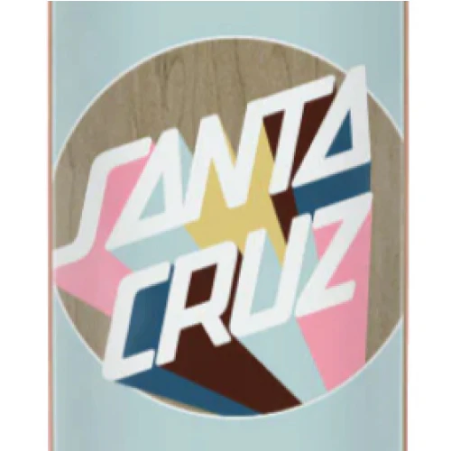Santa Cruz Delta Dot Skateboard Deck Light Blue 8.125" - Image 2