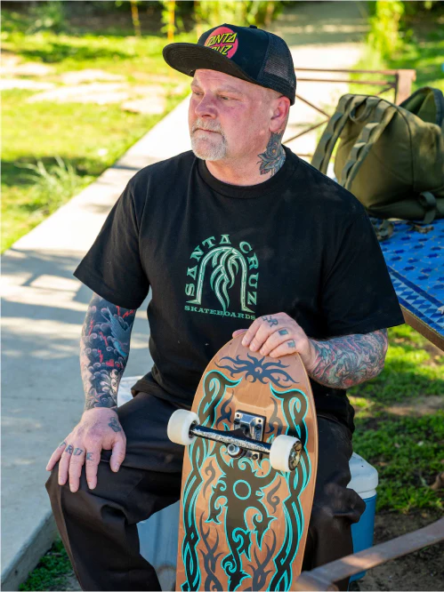 Santa Cruz Dressen Tribal Reissue Skateboard Deck 9.9" - Image 6