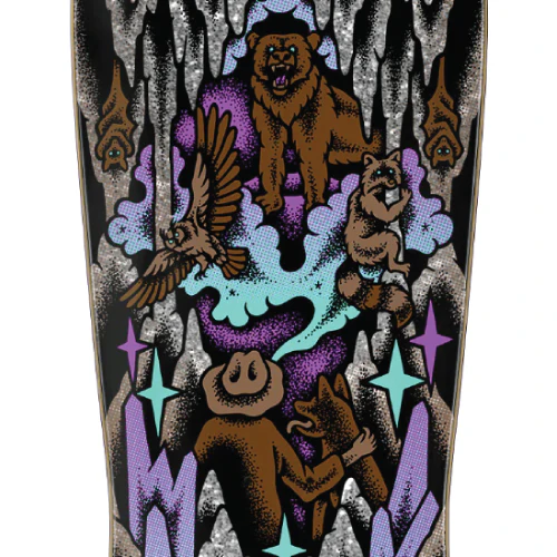 Santa Cruz Erick Winkowski Crystal Cave Shaped Skateboard Deck 10.34" - Image 2