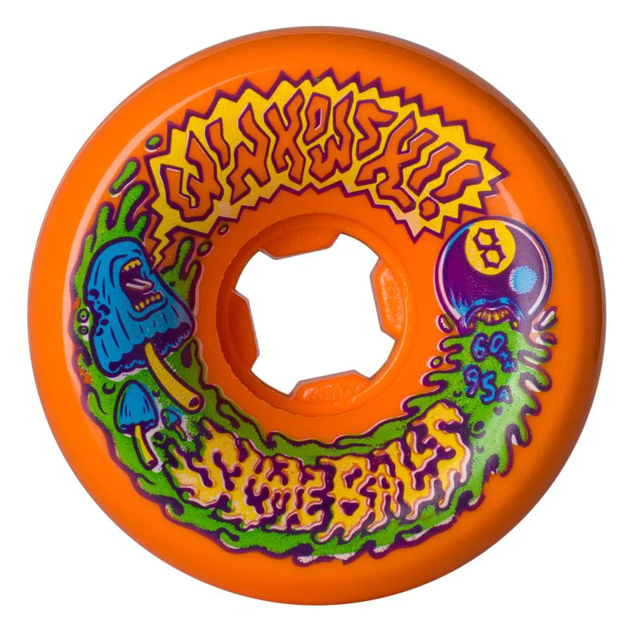 Santa Cruz Erick Winkowski Slime Balls Vomits Skateboard Wheels Orange 60MM 95A