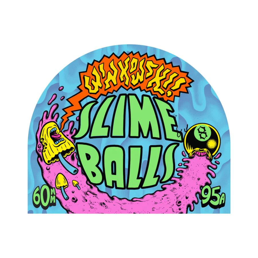 Santa Cruz Erick Winkowski Slime Balls Vomits Skateboard Wheels Orange 60MM 95A - Image 4