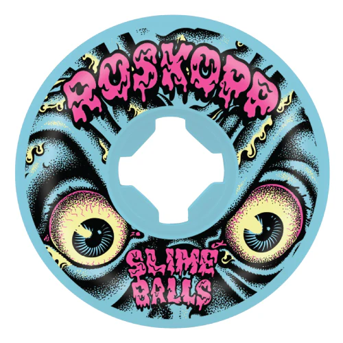 Santa Cruz Rob Roskopp Slime Balls Vomits Skateboard Wheels Blue 60MM 97A