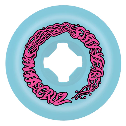 Santa Cruz Rob Roskopp Slime Balls Vomits Skateboard Wheels Blue 60MM 97A - Image 2