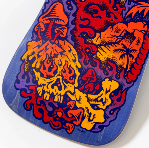 Santa Cruz Erick Winkowski Volcano Shaped Skateboard Deck 10.34" - Image 5